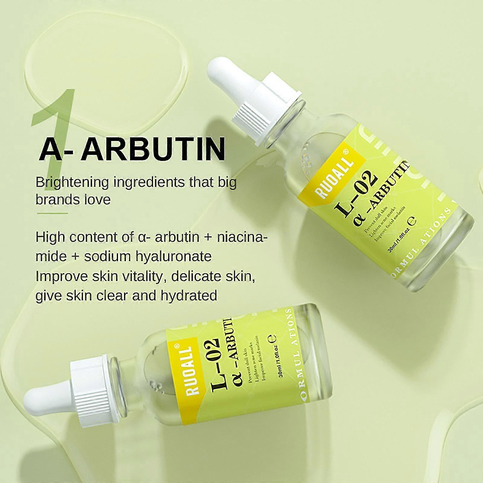 Arbutin Lightening Serum 30ml | Skin Brightening Essence with Natural Ingredients, Dermatologist Tested, Reduces Sunburn Cells, for All Skin Types