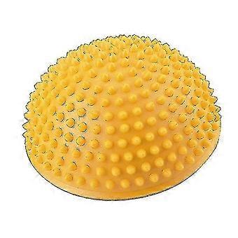 Fodmassagebold, Pvc Yoga halvkugler Massageøvelser Træner Fitness BalanceBold (1 stk., Gul