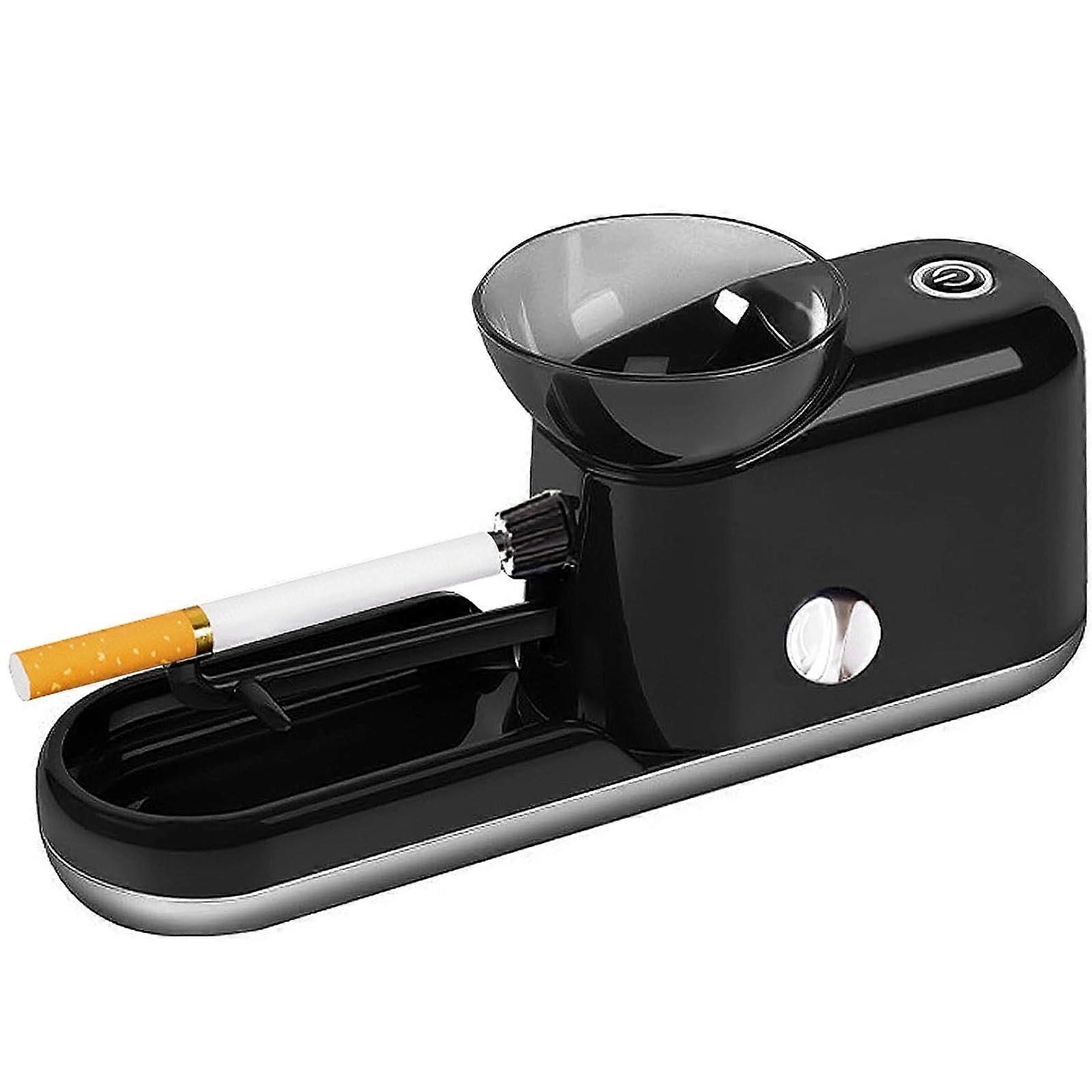 Electric Cigarette Rolling Machine Automatic Roller with Adjustable Size, Fast Rolling, LED Display Black