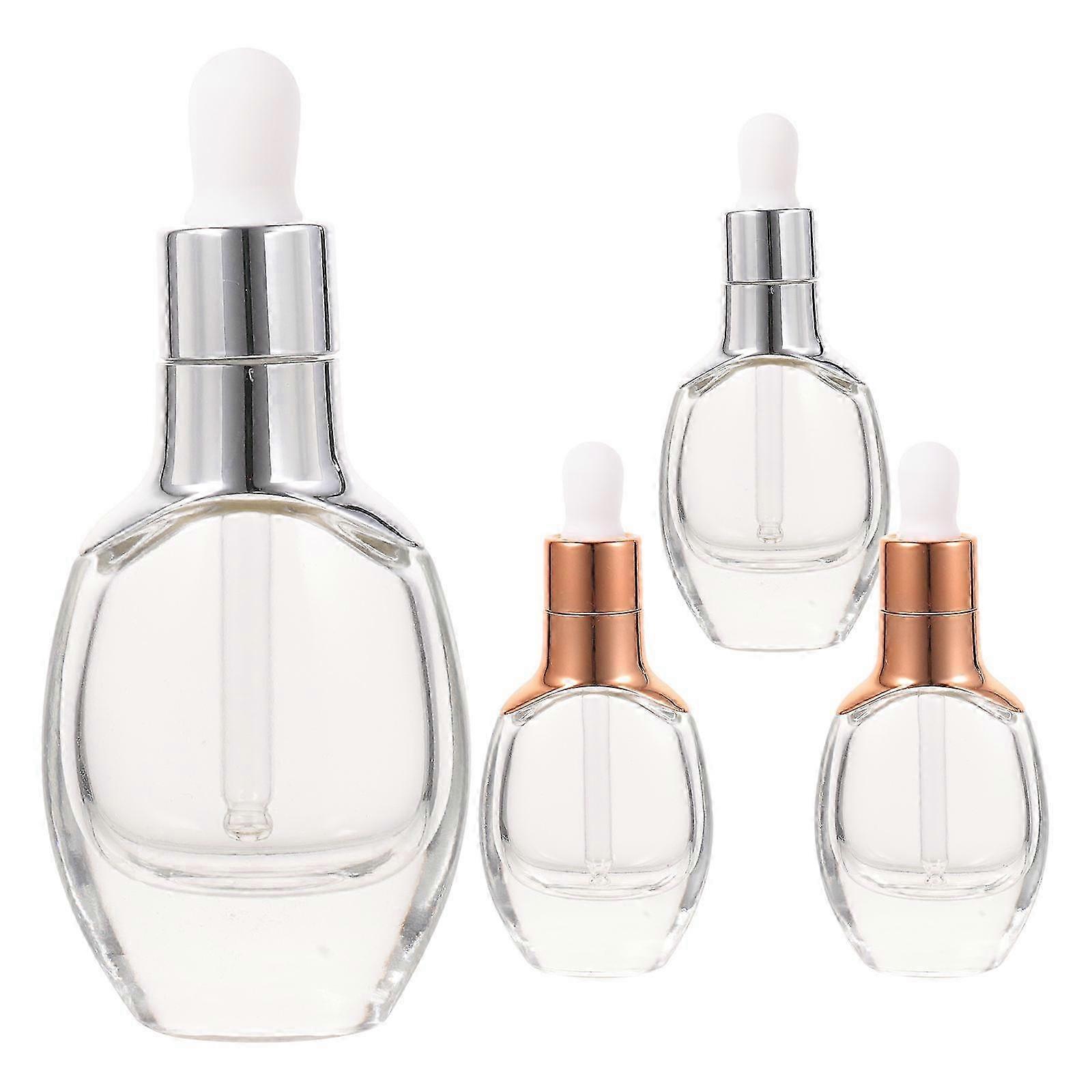 Multi-Function Glass Dropper Bottles for Storage 4Pcs Portable Bottles