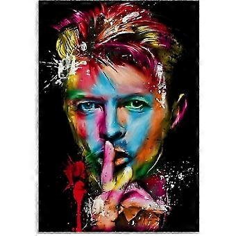 Houten puzzelspel met David Bowie-posterontwerp - Educatief speelgoed voor volwassenen, uniek en milieuvriendelijk cadeau in levendige kleuren