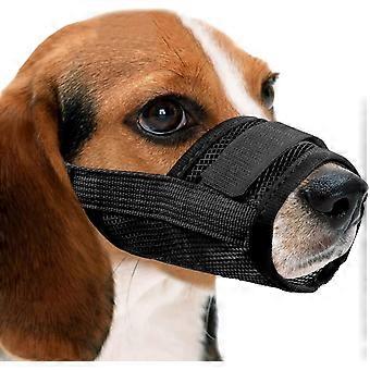 Nylon mesh ademende hondenmondhoes, snel passende hondensnuit met verstelbare riemenMondkap voor huisdieren, om bijten en schreeuwen te voorkomen om ongelukken te voorkomen