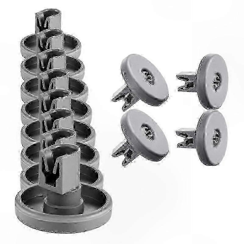 Lower Basket Wheels Replacement compatible with Dishwashers - 12 Pack Universal Fit compatible with Select Models