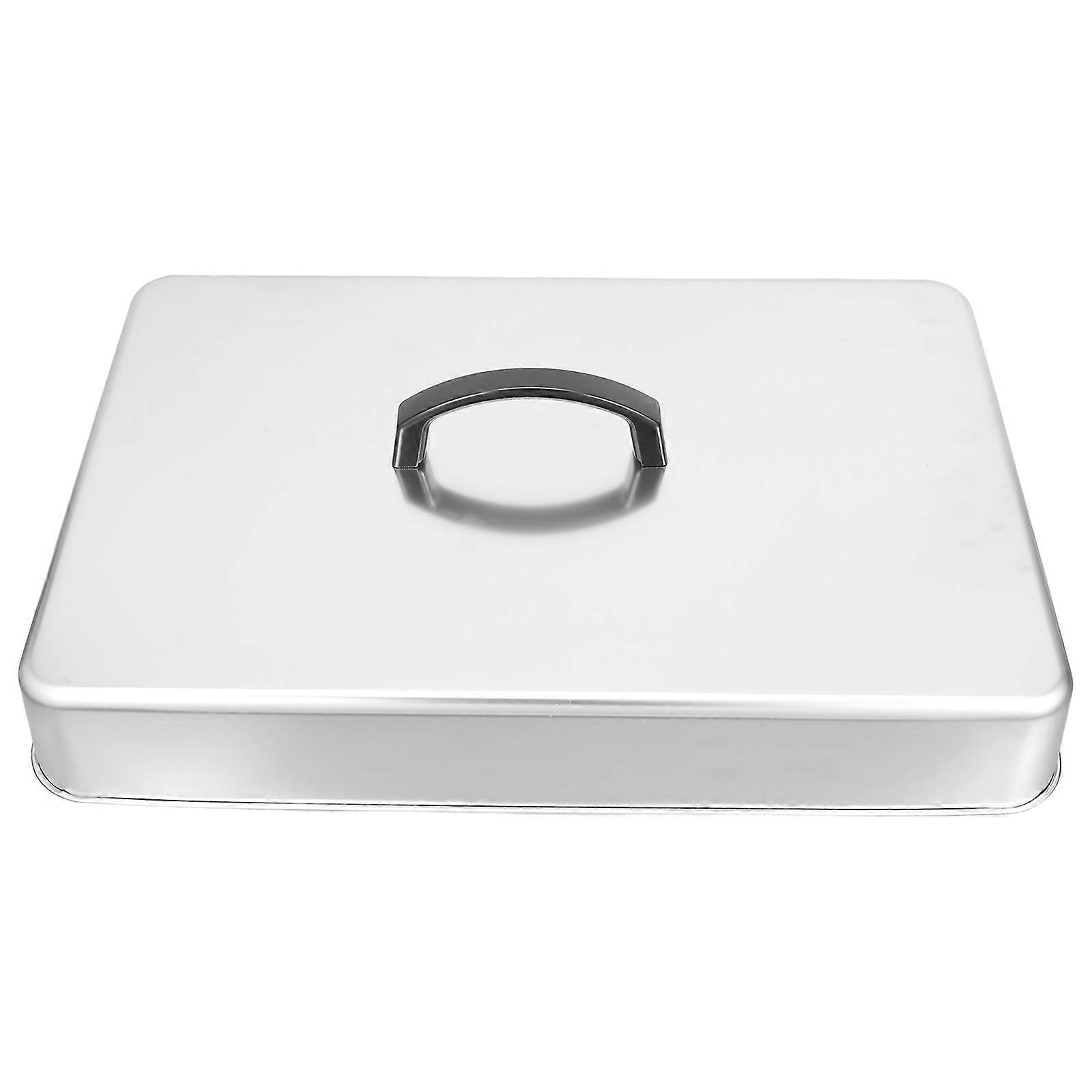 Stainless Steel Rectangular Grilling Lid for Indoor Outdoor Use