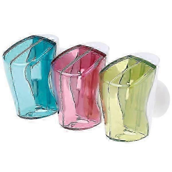 3pcs Toothbrush holder Dustproof wall-mounted suction cup