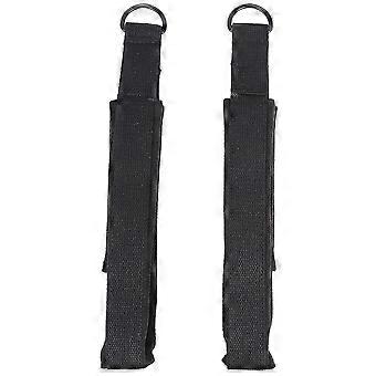 2PCS Pilates Double Loop Straps,Feet Fitness Equipment Straps, Yoga Pilates Double Loop Straps Padded D-Ring Ankle Strap