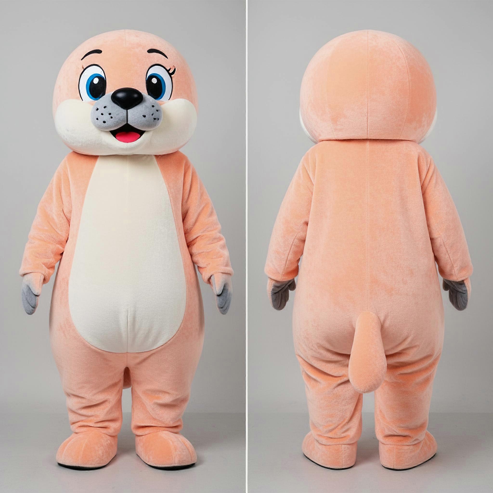 MASTICOT Peach Velvety Seal Mascot
