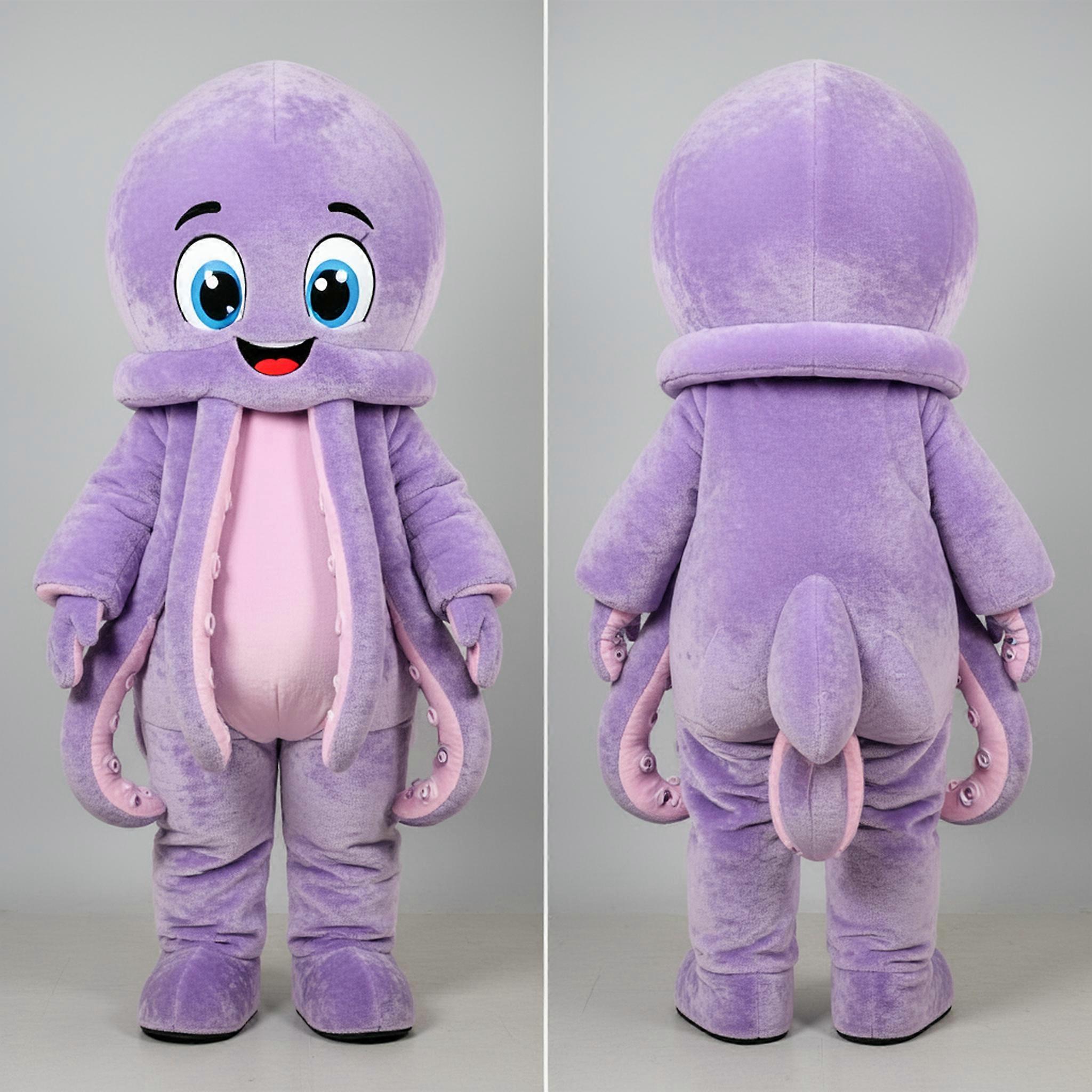 MASTICOT Lavender Rounded Squid Mascot