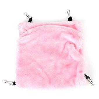Pink Hamster    ing Hammock Winter Warm Pet   Sleeping Bed Cave Cage
