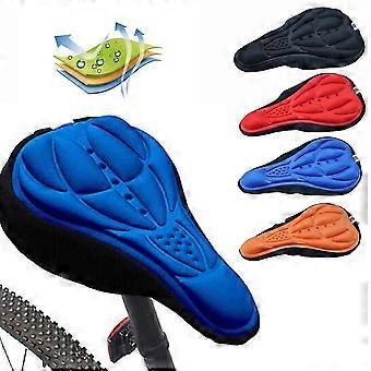mountainbike zadel kussen cover ademende racefiets verdikte zachte fiets zadelmat 3d polymeer spons fietszadel zitje oranje