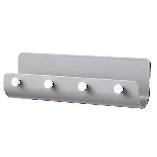 Self Adhesive Key Storage Rack No Drilling ABS Plastic 22cm Wall Key Hook Rack