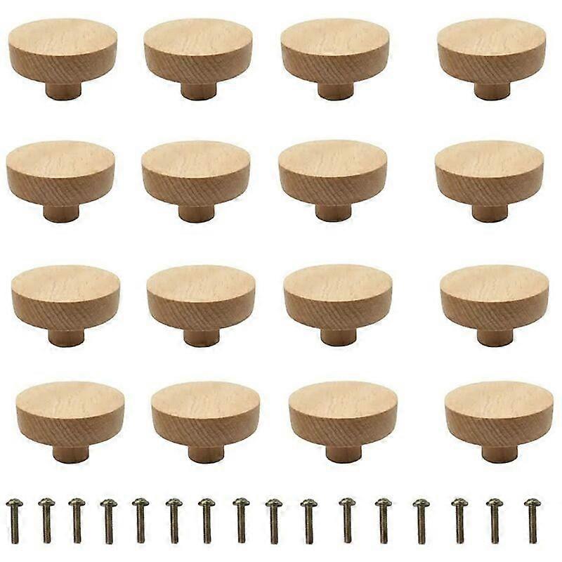 Solid Wood Cabinet Knobs With Natural Texture For Kitchen And Furniture