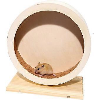 Hamster Wooden Silent Wheel, Quiet Spinner Hamster Running Wheels Toys,8.2' Medium Size