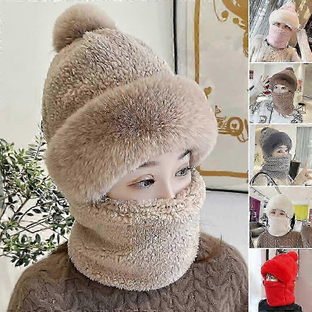 Women's Thermal Windproof Scarf Hat