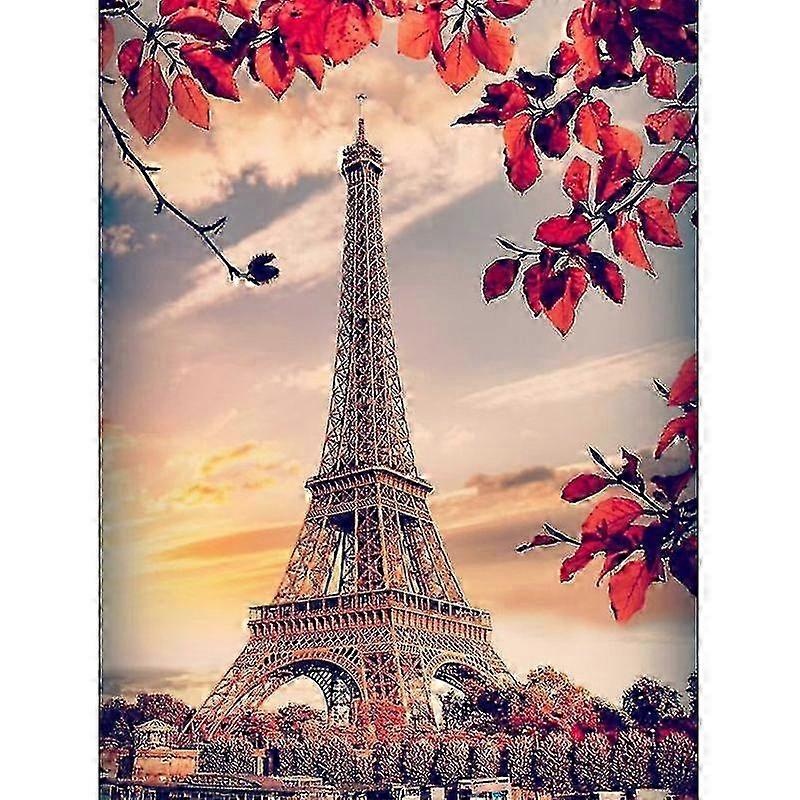Round Drill Eiffel Tower Diamond Art