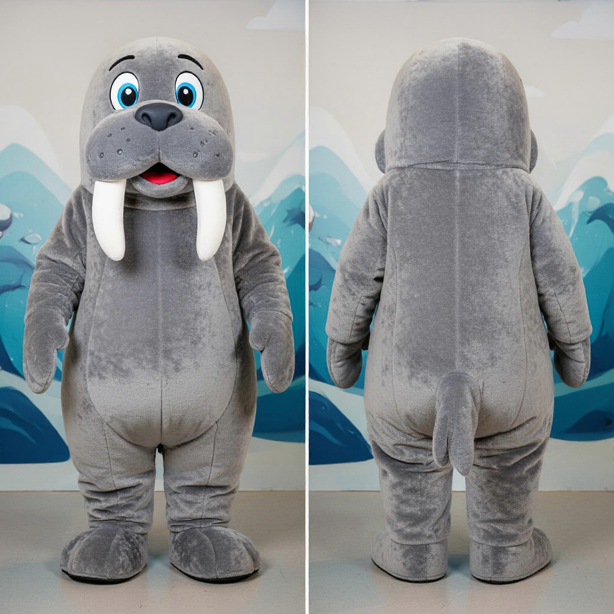 MASTICOT Soft Plush Walrus Mascot
