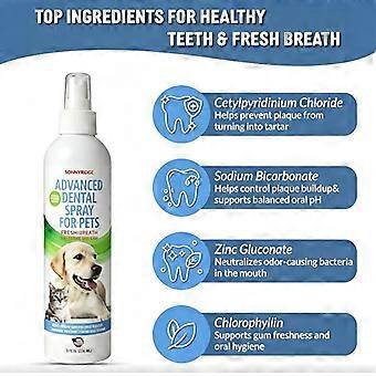 Pet Teeth Cleaning Spray Effective Plaque Remover Fresh Breath Gentle  for Small Large Dogs Cats Oral Care