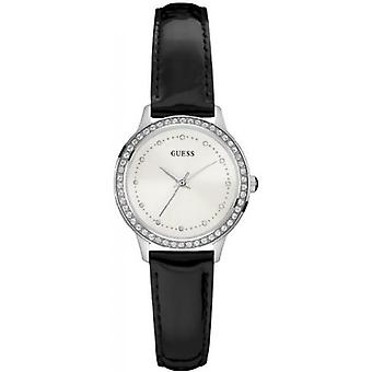 Guess - Chelsea Damen Analog Quarzuhr mit Rindslederarmband W0648L7