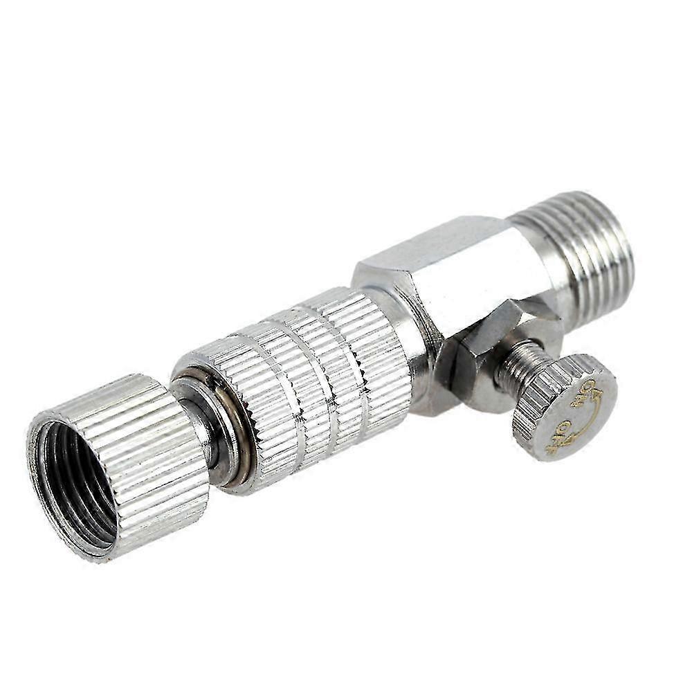 Airbrush Quick Release Coupler 1/8" Silver Airflow Control Valve