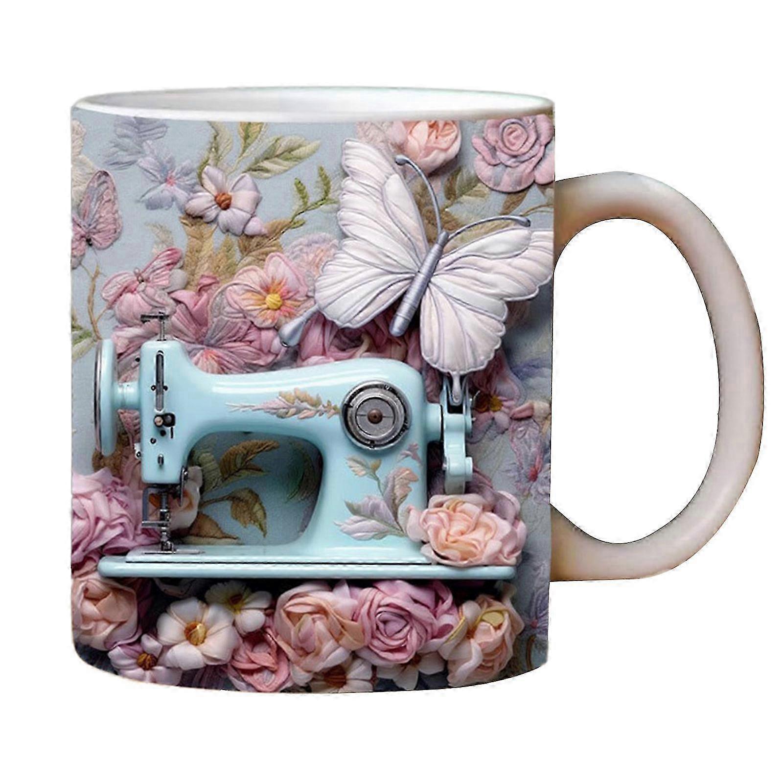 3D Sewing Ceramic Coffee Mug
