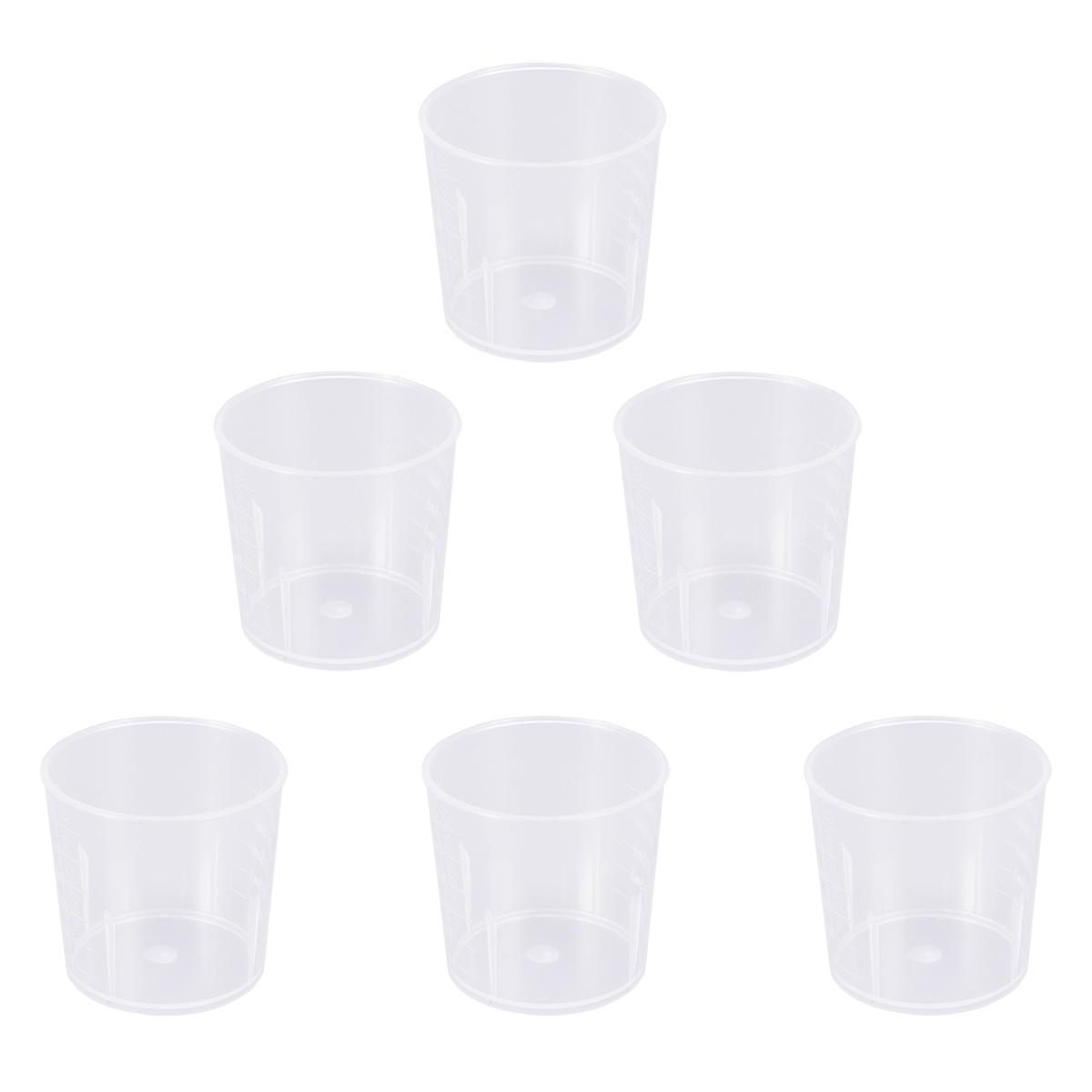 Clear Graduated Beakers Measuring Containers 60Pcs for Precise Liquid Measuring
