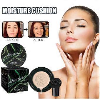 3Pcs EELHOE Mushroom Head Cushion Natural BB Cream: Covers facial imperfections, brightens, and creates a natural nude makeup look.