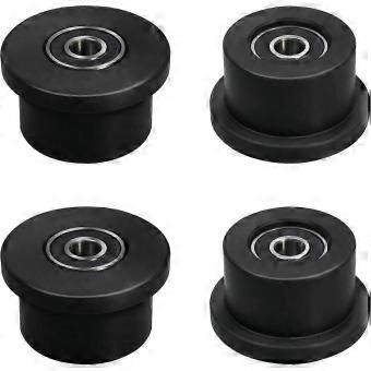 Total Gym Replacement Wheels/Rollers - Compatible with Models 1000 to 1900, Supreme, Gold, 4-Pack