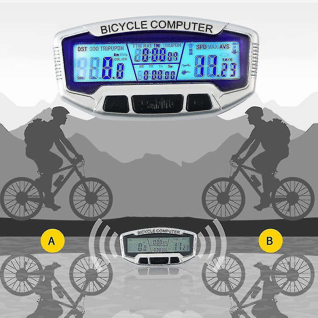 Wired Lcd Bicycle Bike Cycling Computer Odometer Speedometer Velometer
