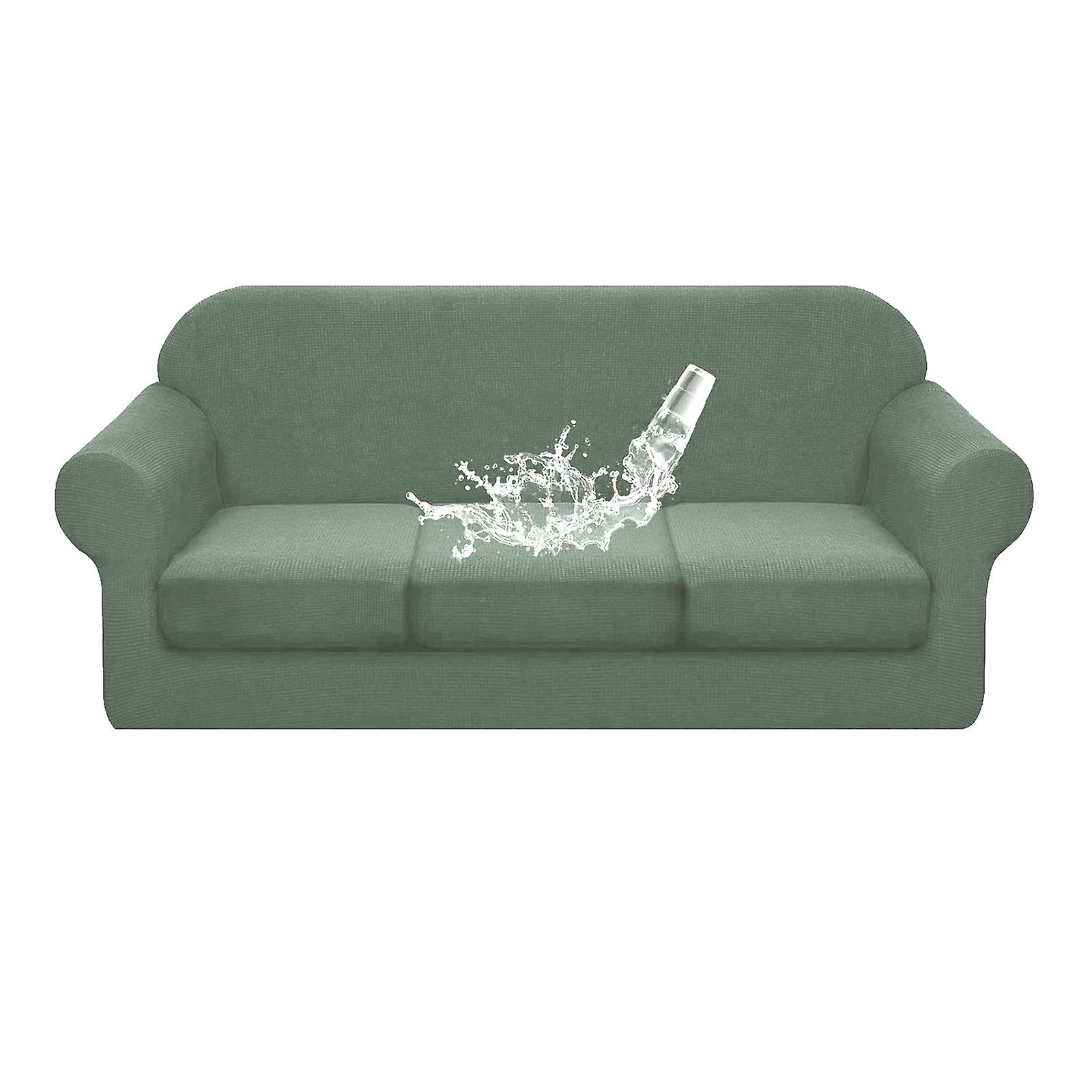 Sofa Slipcover For 3 Separate Cushion Couch Waterproof Soft Couch Cover