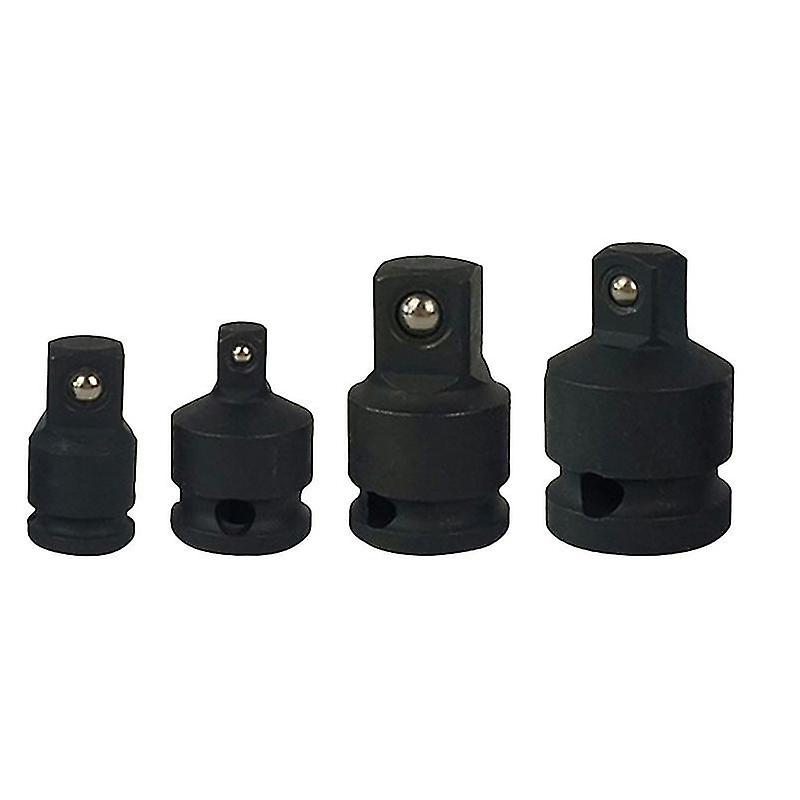 3.5X2.47cm Zwart Gereedschap Doppen 4 stuks Impact Socket Adapter En Verloopstuk Kit Impact Drive Socket Reducer
