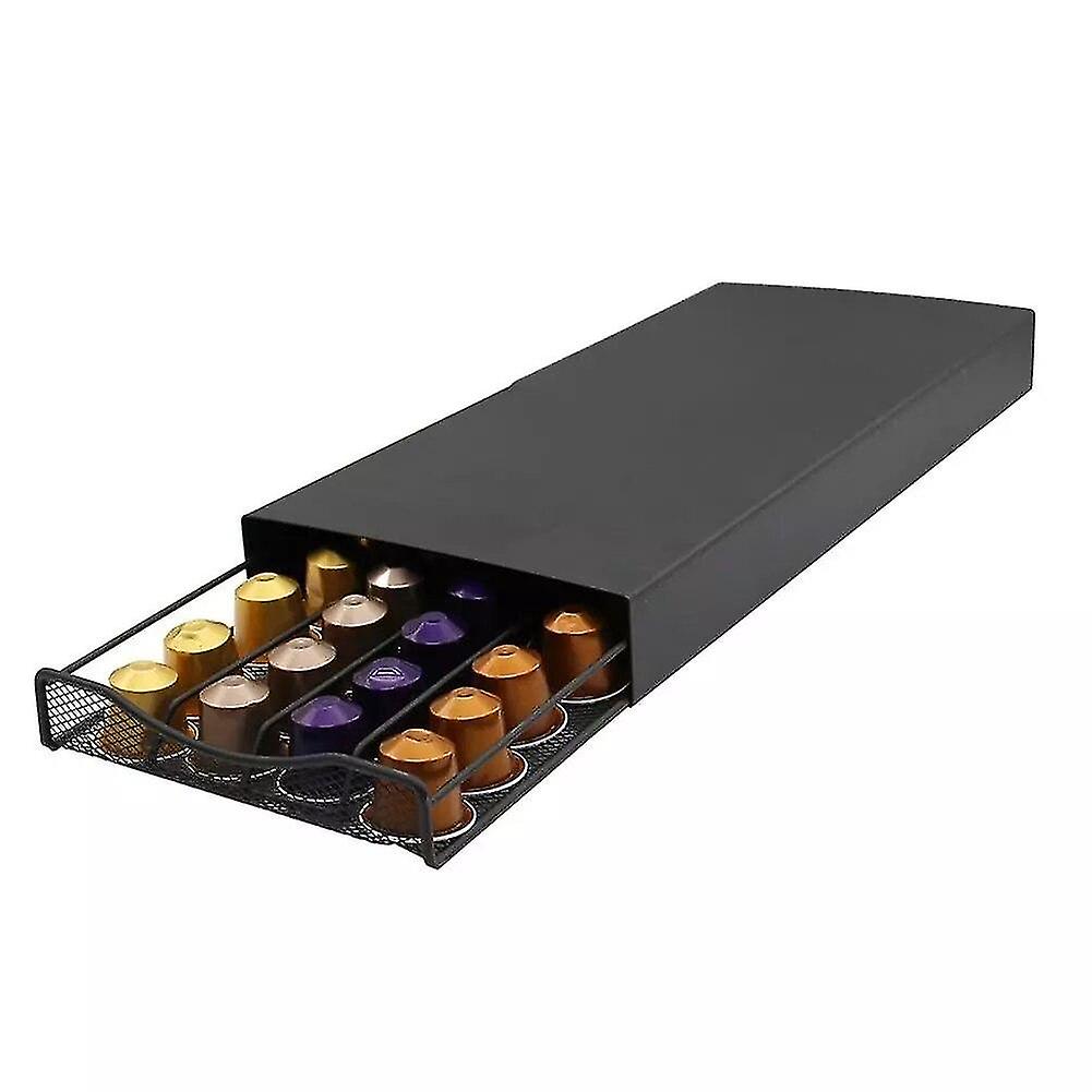 Large Capacity 40 Pods Coffee Capsules Pods Holder Storage Stand Rack Drawers Coffee Sets