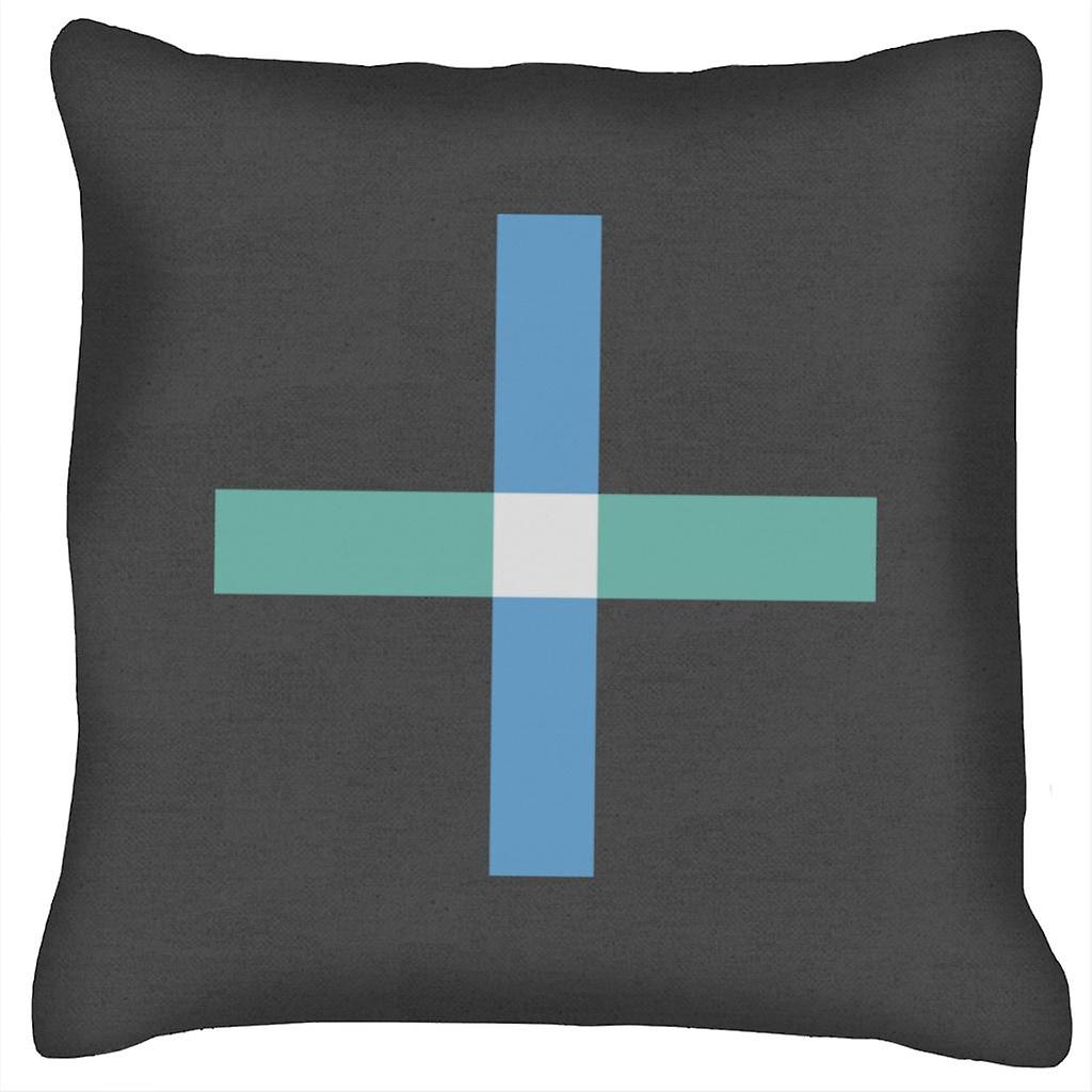 Geometric Shape Rectangle Cross Cushion