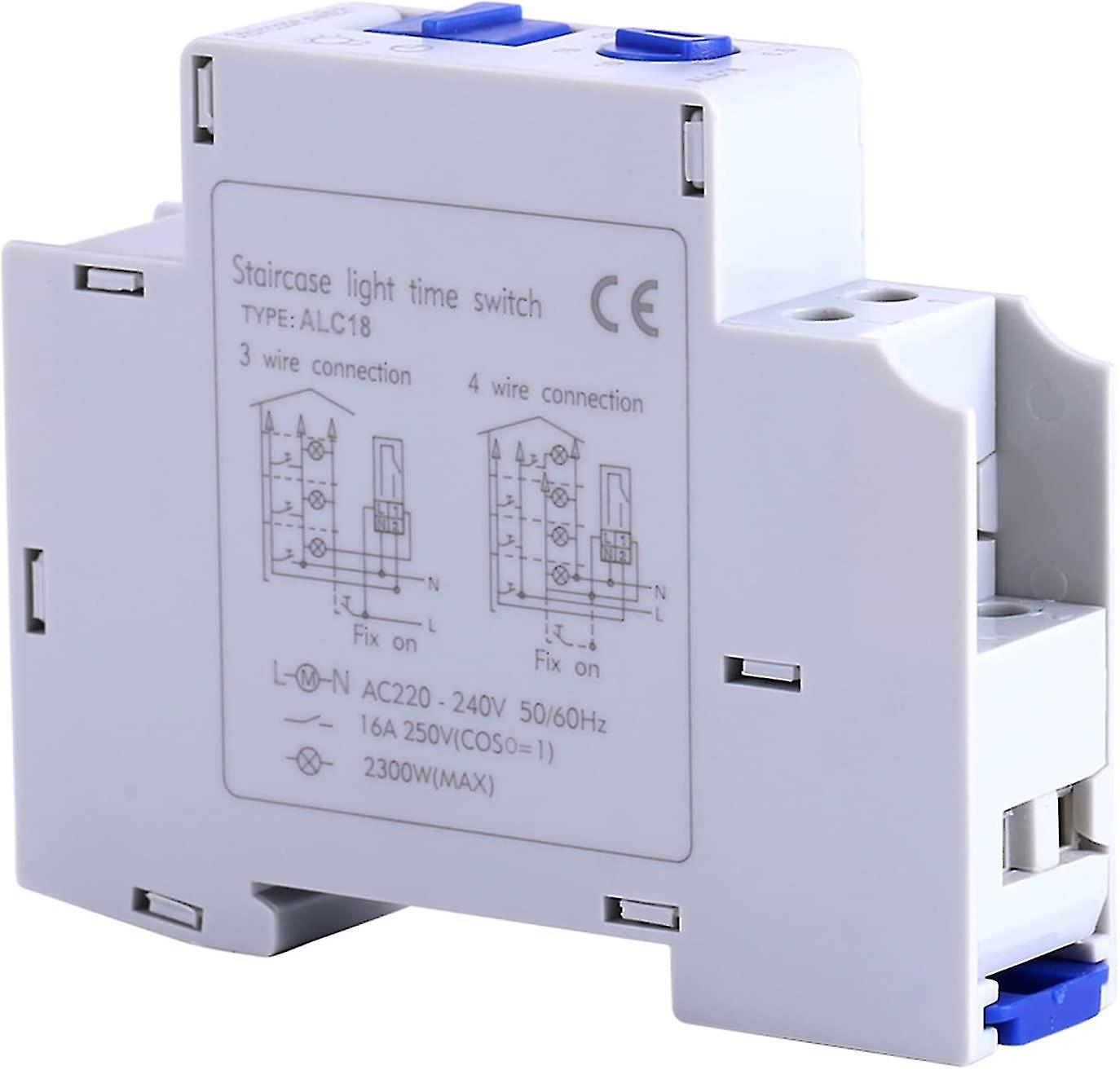 Electronic Timer Switch AC 220-240V Staircase Lighting Timer for Home Stairs