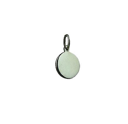 Silver 10mm plain round Disc