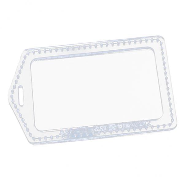 4xClear Acrylic Pattern Stencils Template Leather ID Card Badge Holder Making