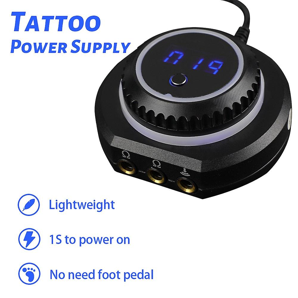 Professional Mini Lcd Tattoo Power Supply With Adaptor For Coil Rotary Tattoo Gun Machines Tattoo Power Device