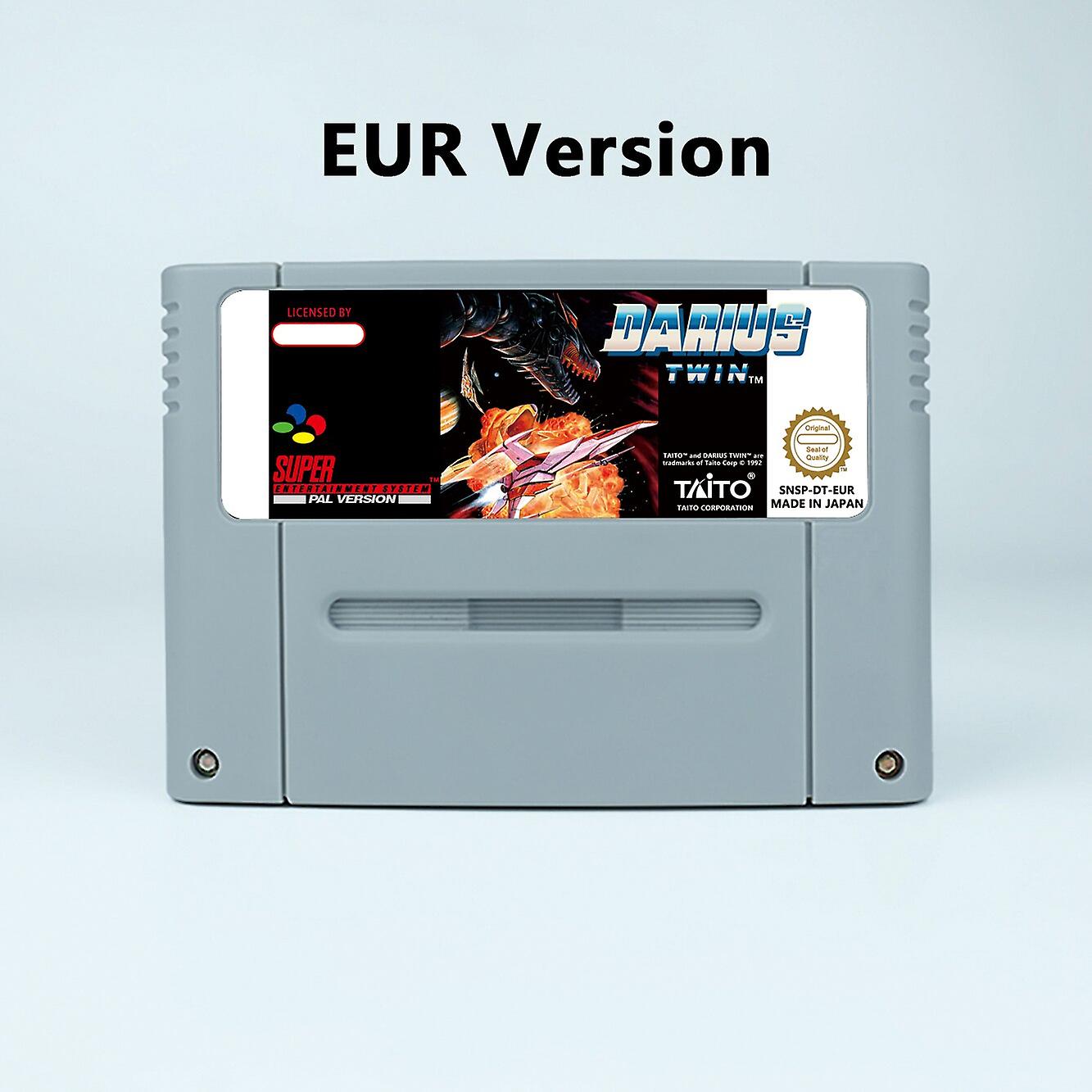 Action Game For Darius Twin - Usa Or Eur Version Cartridge Available For Snes Game Consoles