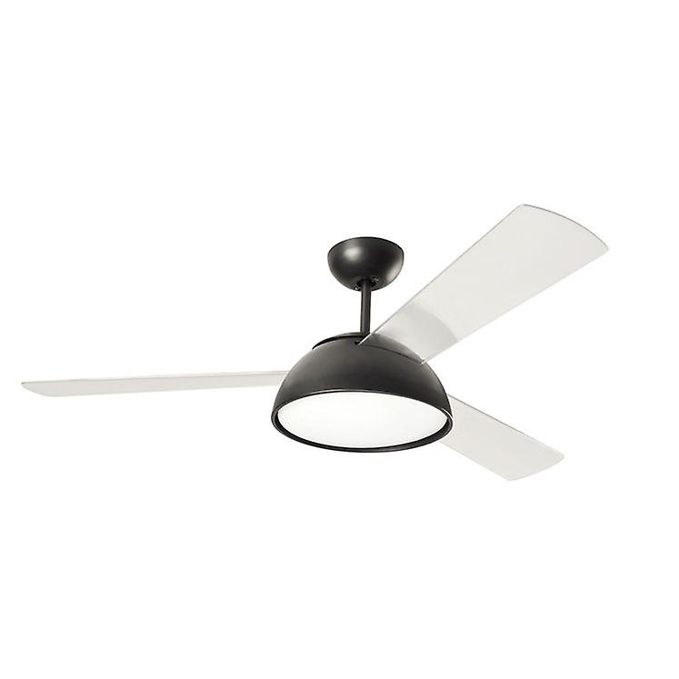 Forlight Gregal LED Ceiling Fan Black, Opal, Warm-White 3000K