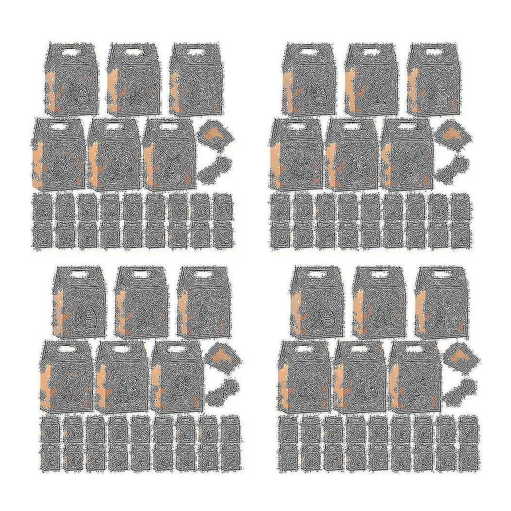 96 قطعة عيد الميلاد حزب الهدايا صناديق أكياس عيد الميلاد حزب الحلوى حقيبة كرافت صناديق الورق لعيد الميلاد Decoratio