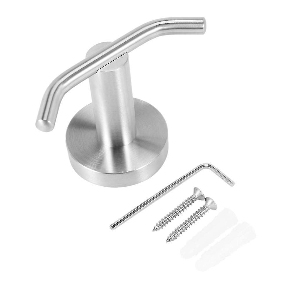 Double Robe Hook, 304 Stainless Steel Hooks Compatible Bathroom Wall Mounted