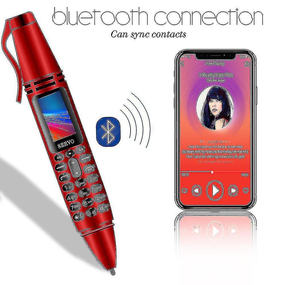 Bluetooth Dialer Servo K07 Pen Mini Cell Phone Recording Pen Mini