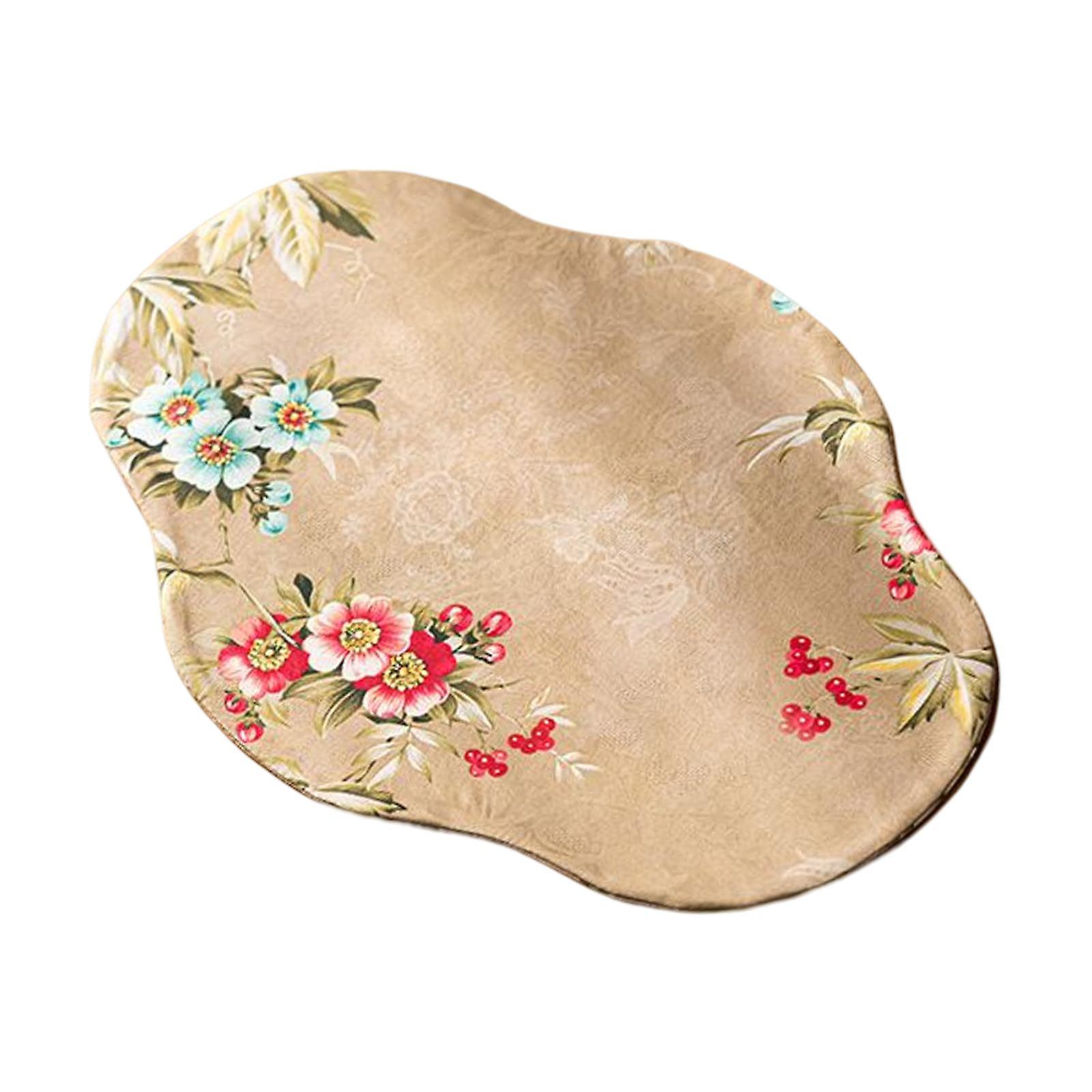 Tea Ceremony Placemat Elegant Tablemat for Tea Ceremony Station Flower