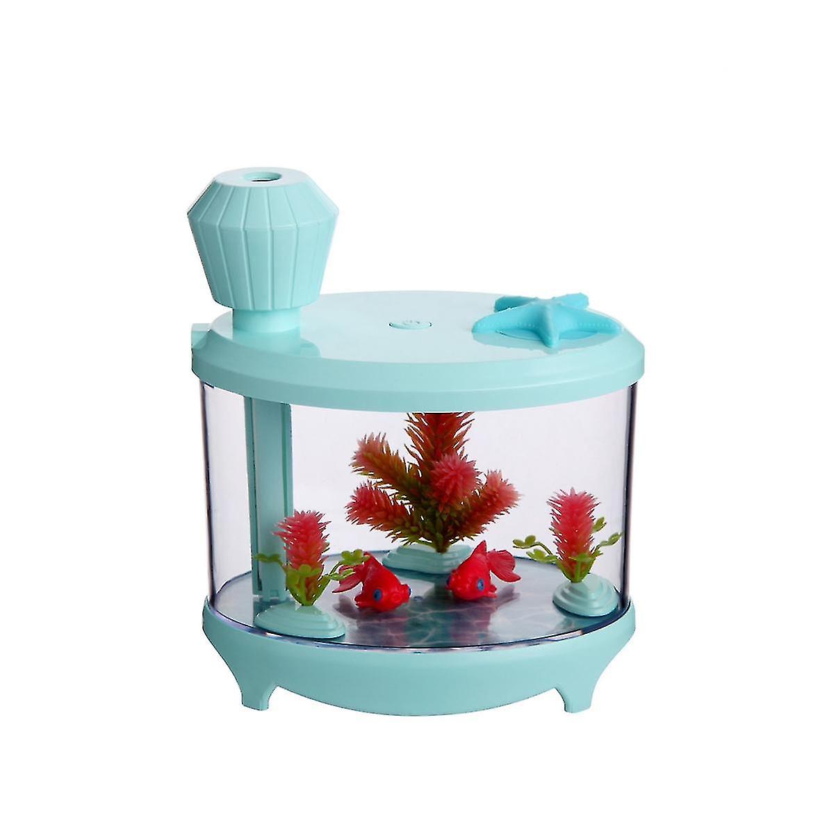 Fish Tank Air Humidifier Diffuser Colorful Night Light Dc5v Usb Mini Mist Maker 460ml Water Diffus