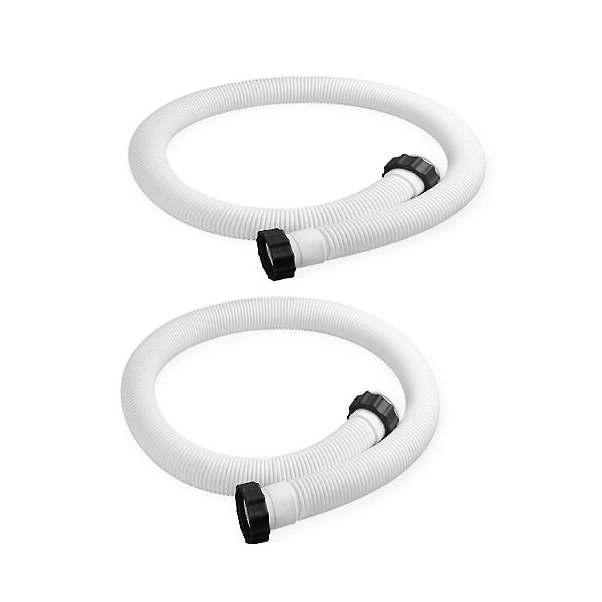 2pcs 150cm Filter Pump Hose Pool Filtration Pump Hose Replacement Leakproof Easy To Install Accesso