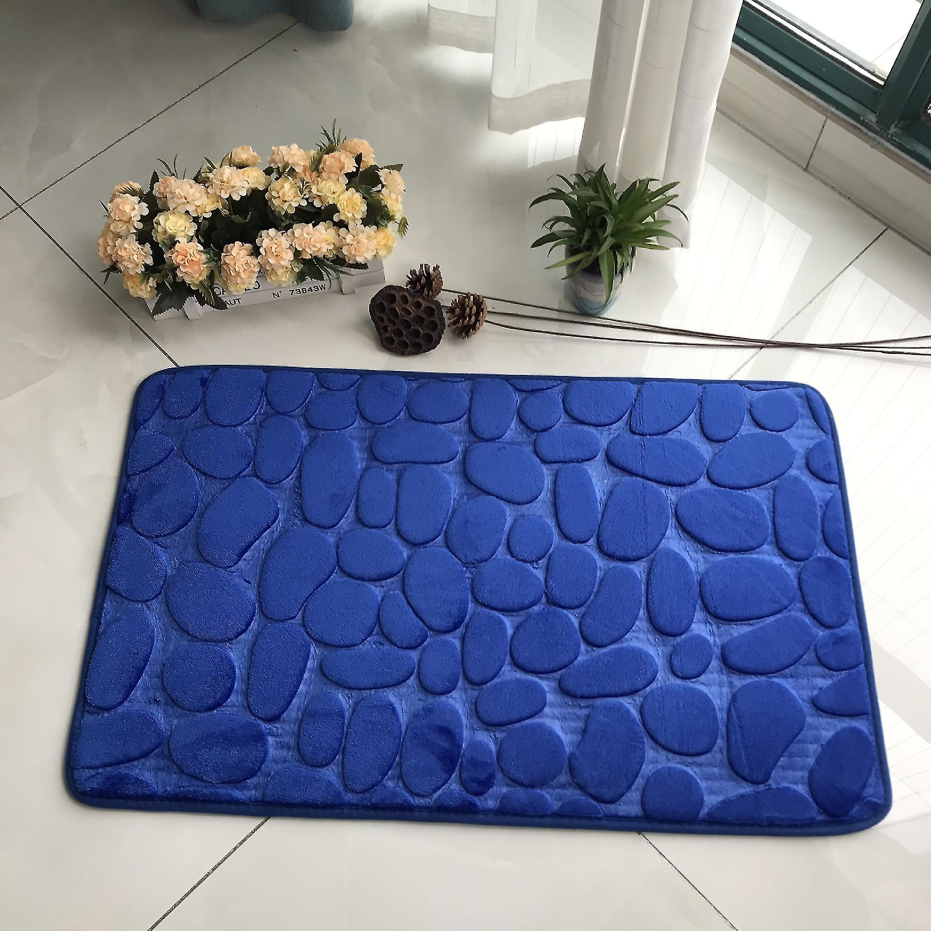 Bathroom Bath Mat Cobblestone Embossed Non Slip Mat In Bathtub Floor Rug Shower Room Doormat Memory Foam Cobblestone Mat