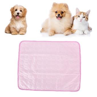 Pet Cooling Mat Breathable Ice Silk Cooling Pad for Dogs Cats Kennel Outdoor Car Seats Couches FloorsL