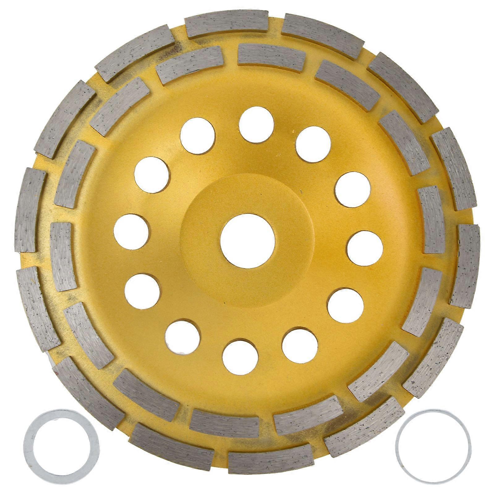 Double Row Diamond Grinding Wheel for Concrete, Granite, Stone, Marble, 180mm