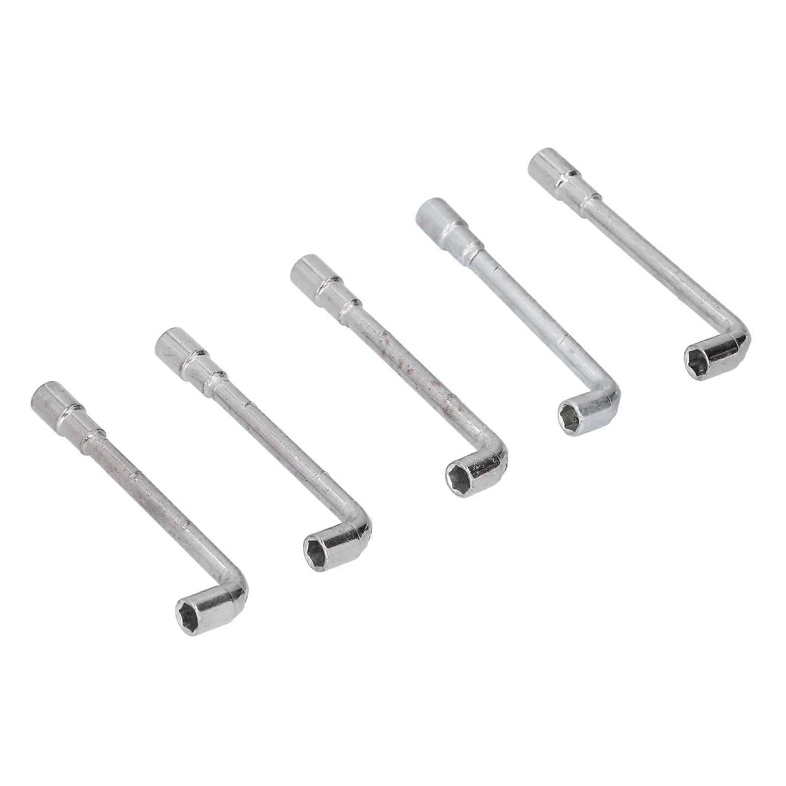 5Pcs LShaped Socket Wrench NonSlip Strong Torsion Hand Operated Tools for Frame Assembly
