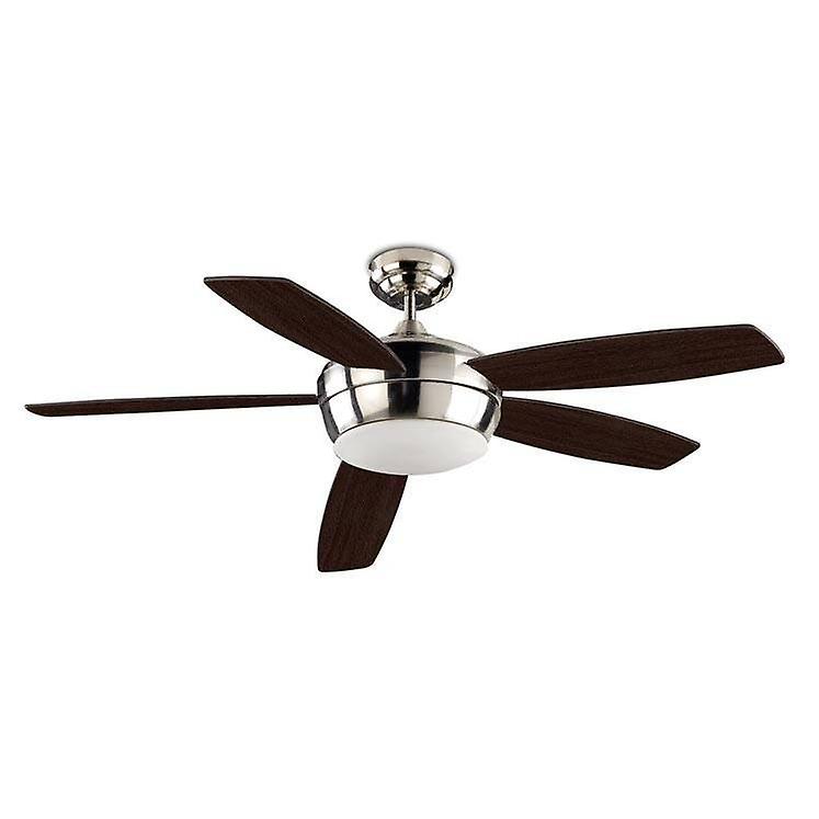 Leds-C4 Samal - 2 Light Ceiling Fan Satin Nickel, E27