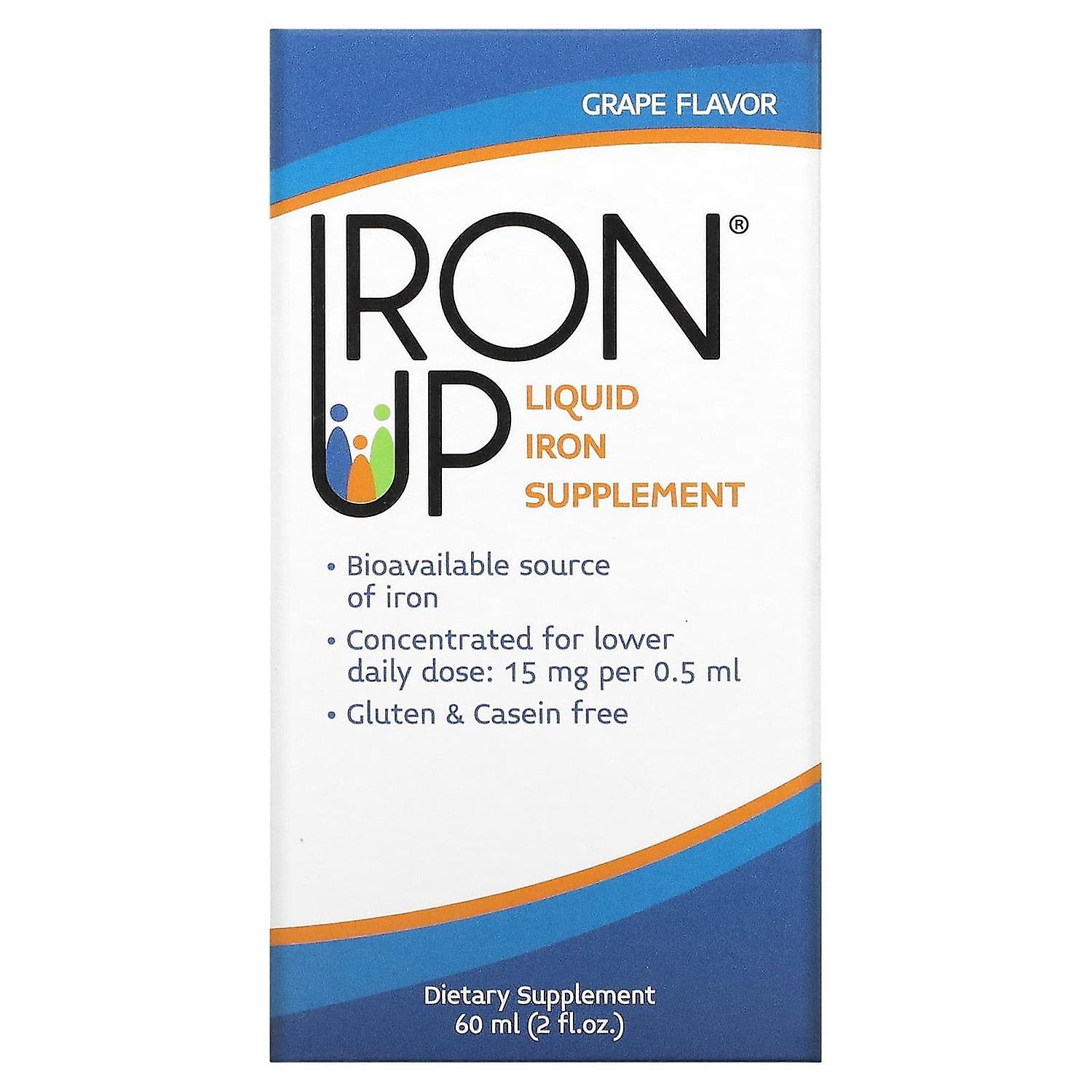 A.C. Grace Company, Iron Up, Liquid Iron Supplement, Grape, 2 fl oz (60 ml)